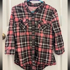 Arizona Jean Company Plaid Button-Down Shirt